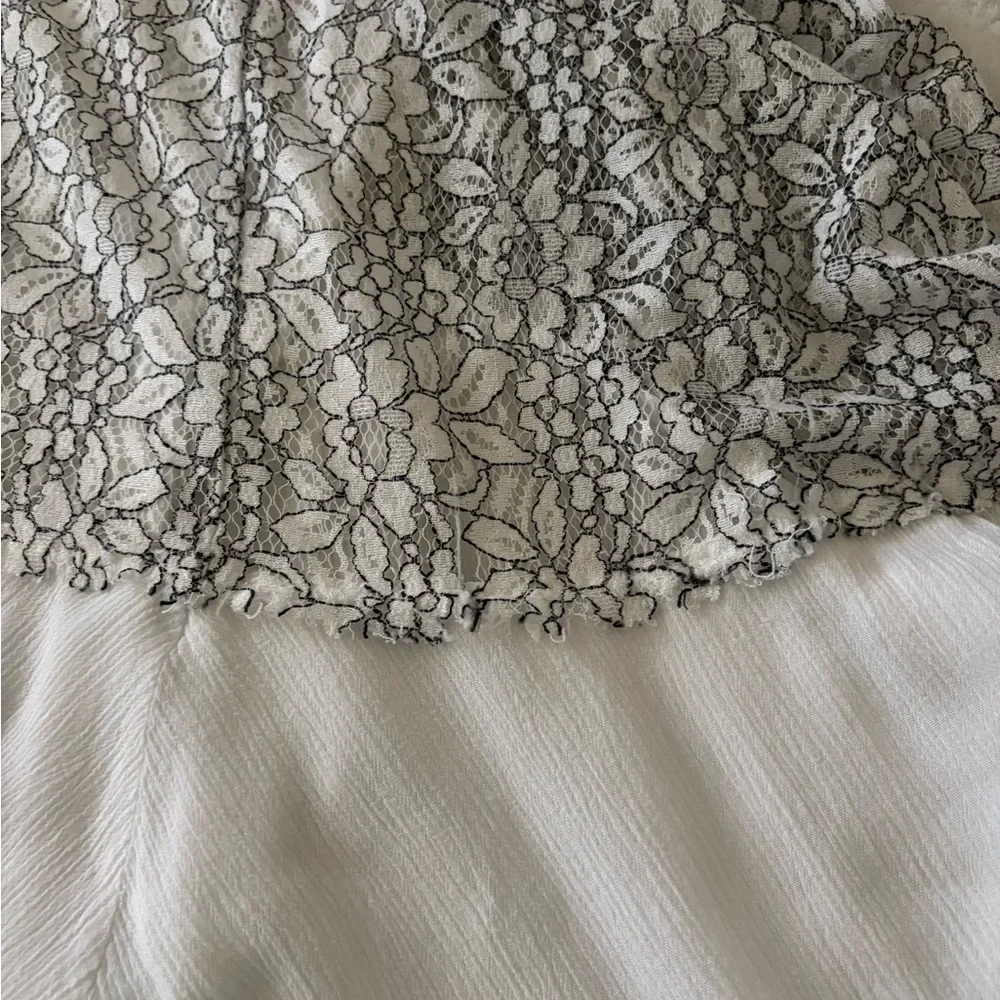 Free people Cross my heart in Lace Tunic Dress Bohemian Flowy Festival Size M - Picture 2 of 13